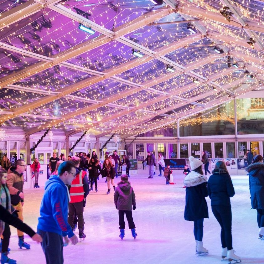 Ice rink in Cheltenham powered by environmentally friendly battery storage, reducing noise and emissions for recreational activities